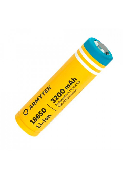 Аккумулятор Armytek 18650 Li-Ion with PCB 3200 mAh (защищенный)