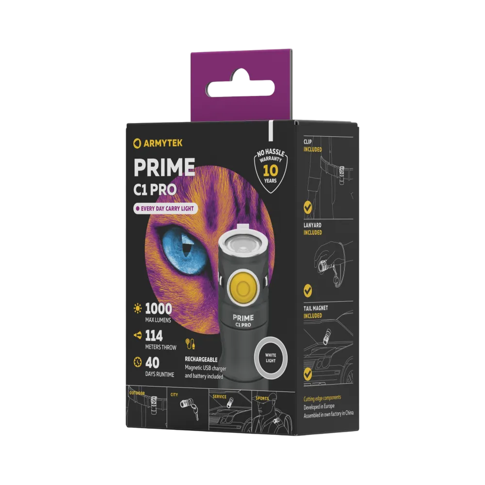 Фонарь Armytek Prime C1 Pro Magnet USB Warm
