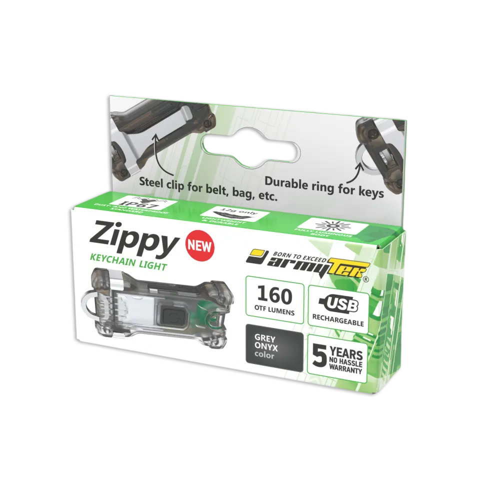 Наключный фонарь Armytek Zippy (Grey Onyx)