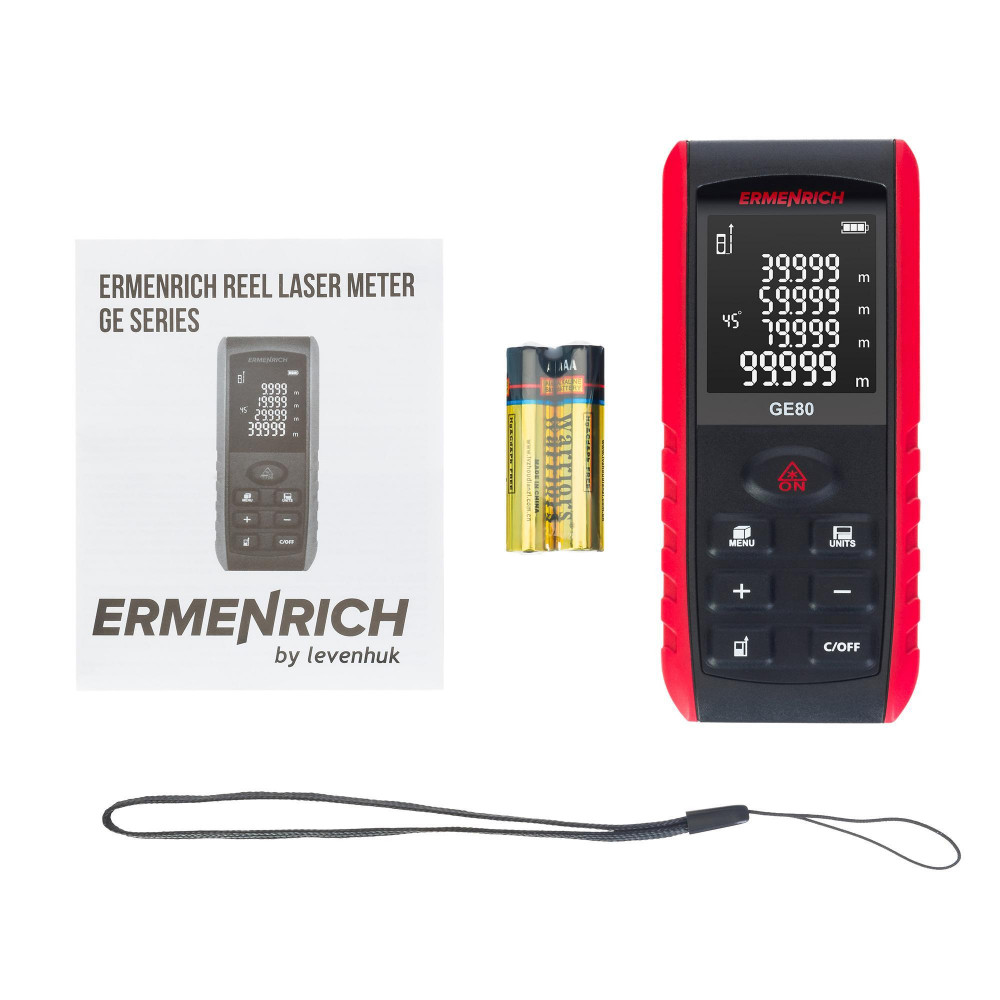 Лазерная рулетка Ermenrich Reel PRO GE80