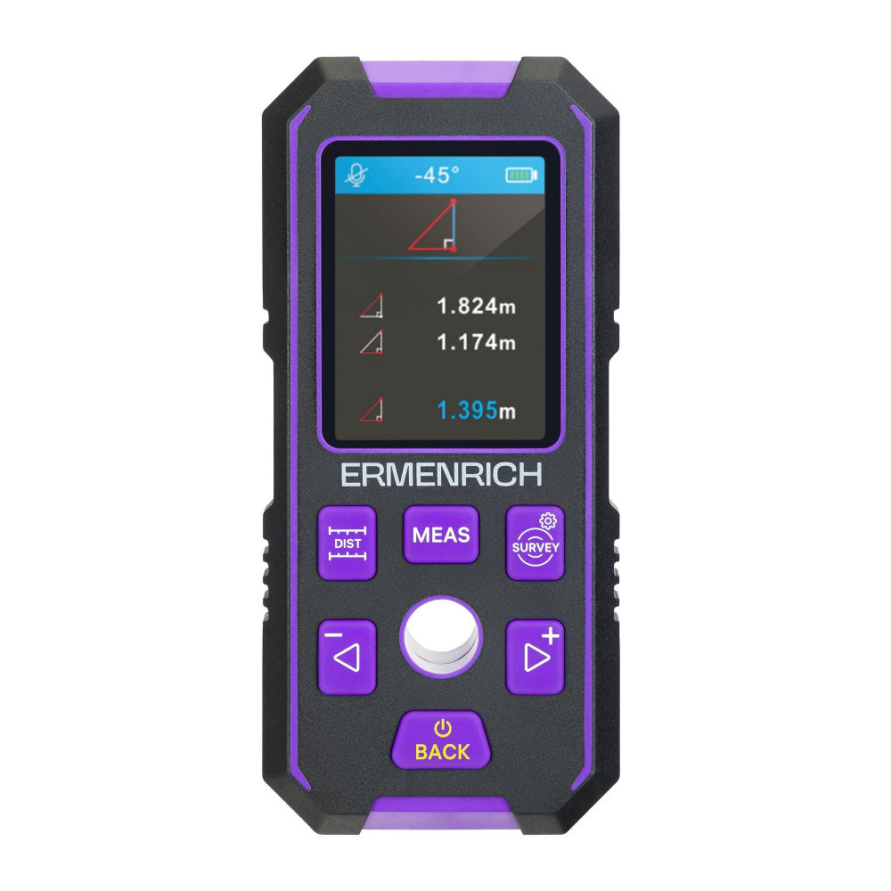 Детектор скрытой проводки Ermenrich Ping SM90, фиолетовый