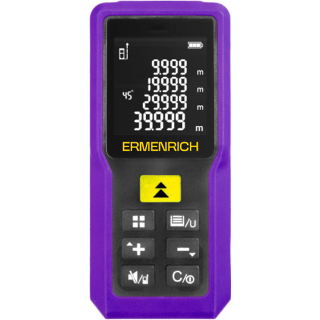 Лазерная рулетка Ermenrich Reel PRO GM100, фиолетовый