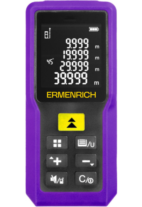 Лазерная рулетка Ermenrich Reel PRO GM100, фиолетовый