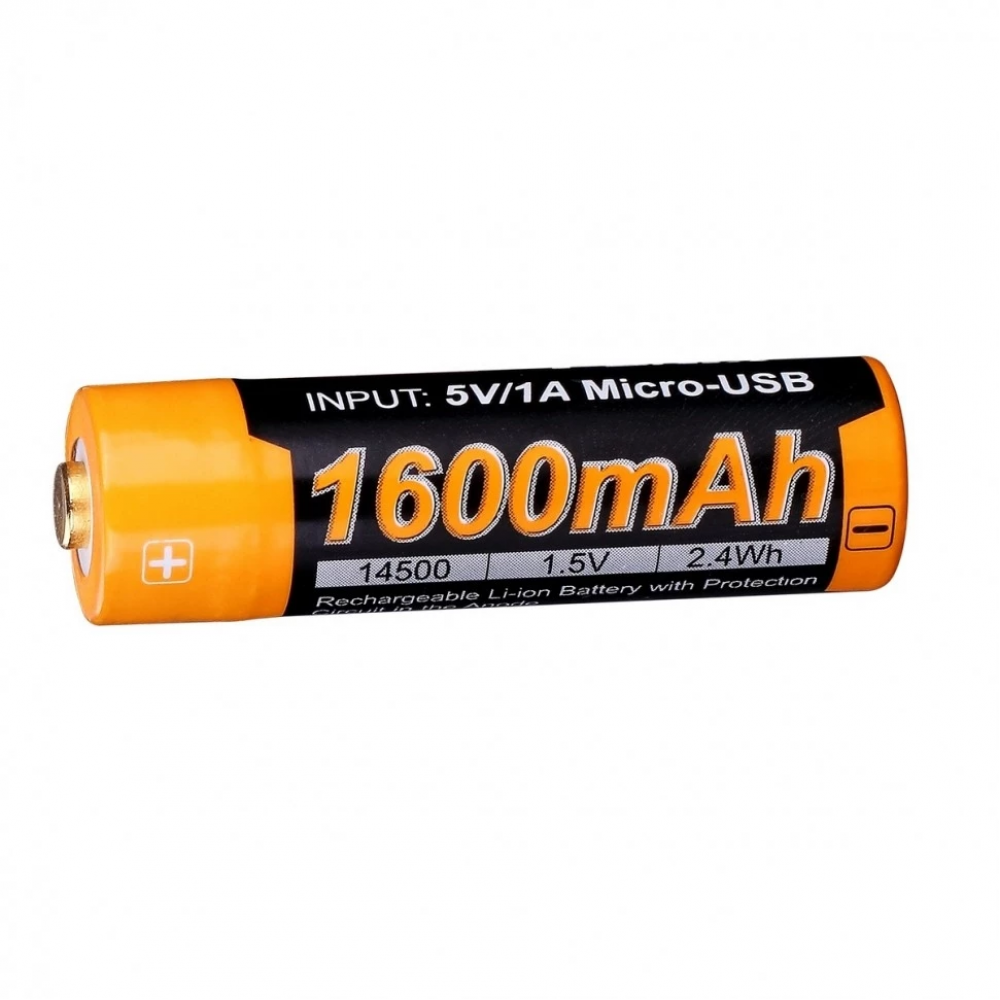 Аккумулятор 14500 Fenix 1600U mAh с разъемом для USB, ARB-L14-1600U