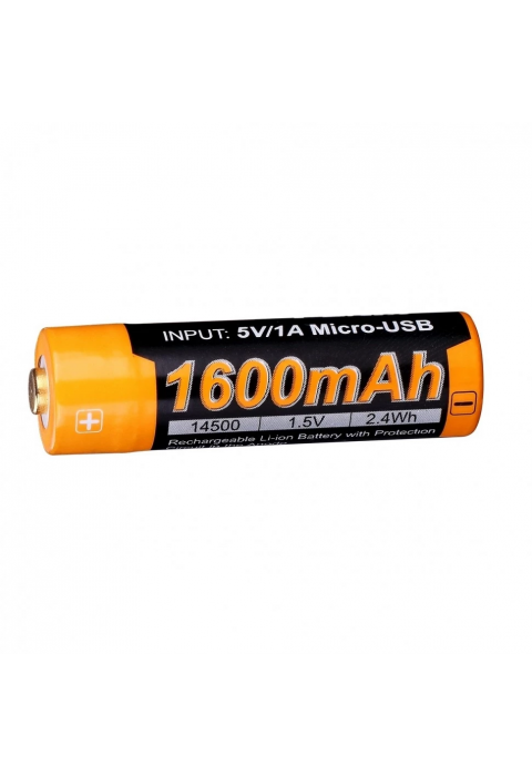 Аккумулятор 14500 Fenix 1600U mAh с разъемом для USB, ARB-L14-1600U