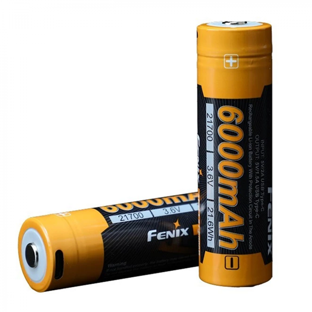 Аккумулятор Fenix 21700 ARB-L21-6000B 6000mAh USB с функцией powerbank