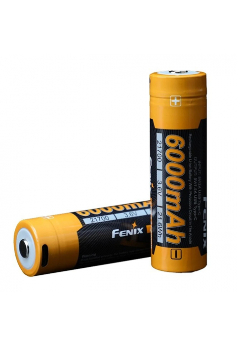 Аккумулятор Fenix 21700 ARB-L21-6000B 6000mAh USB с функцией powerbank