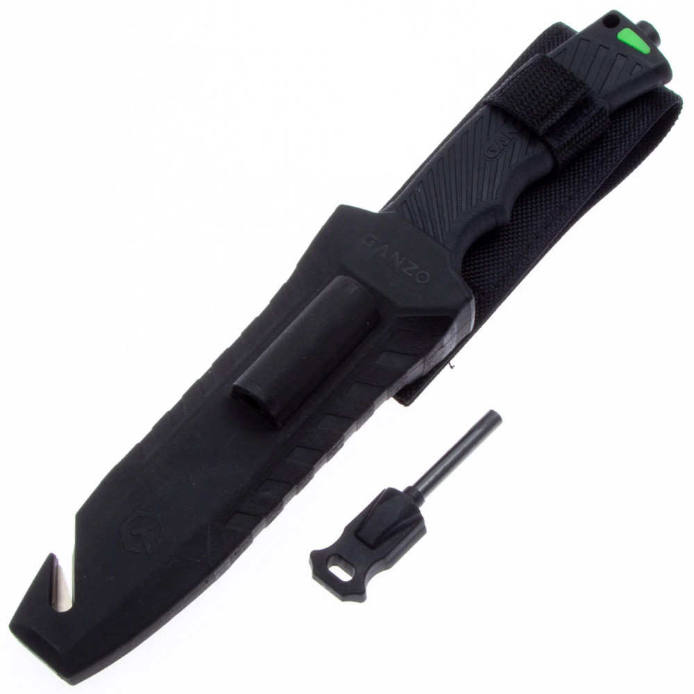 Нож Ganzo G8012V2-BK с паракордом
