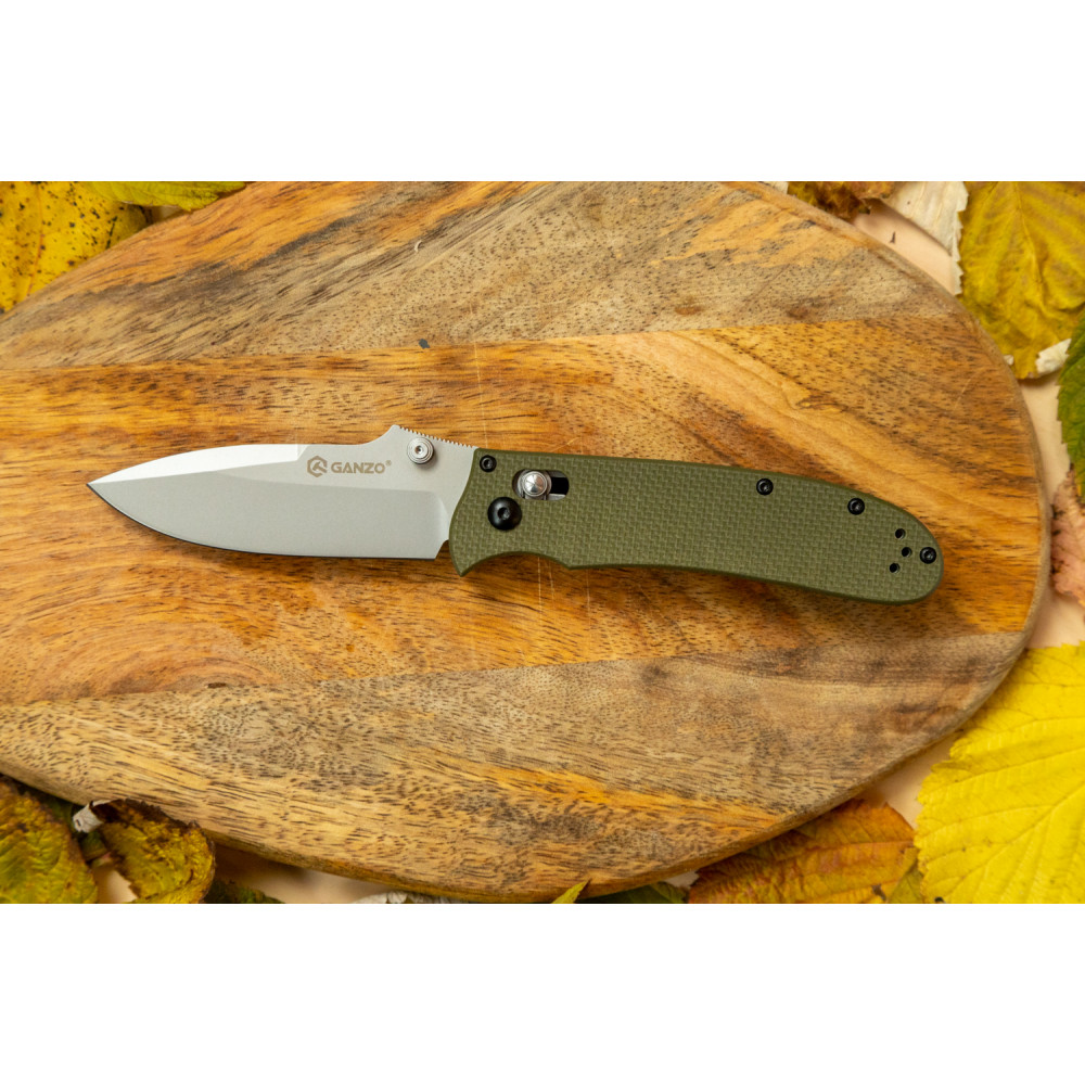 Нож Ganzo G704 зеленый, G704-GR