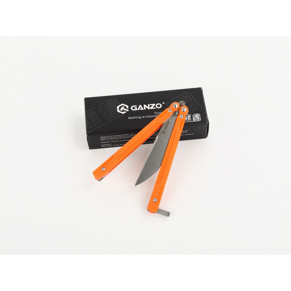 Нож-бабочка Ganzo G766-OR, оранжевый