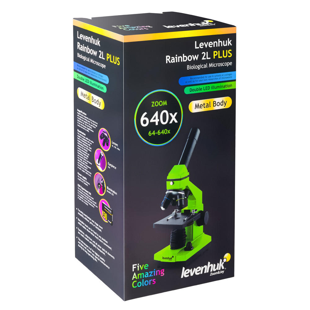 Микроскоп Levenhuk Rainbow 2L PLUS Amethyst\Аметист