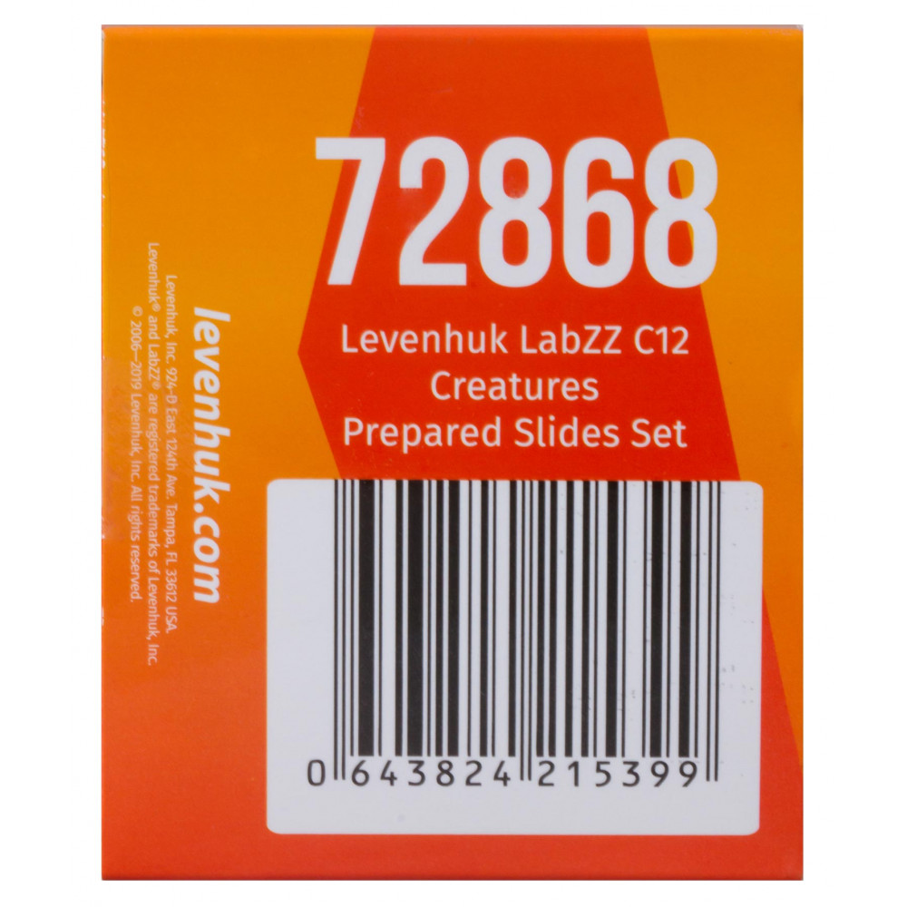 Набор микропрепаратов Levenhuk LabZZ C12, существа