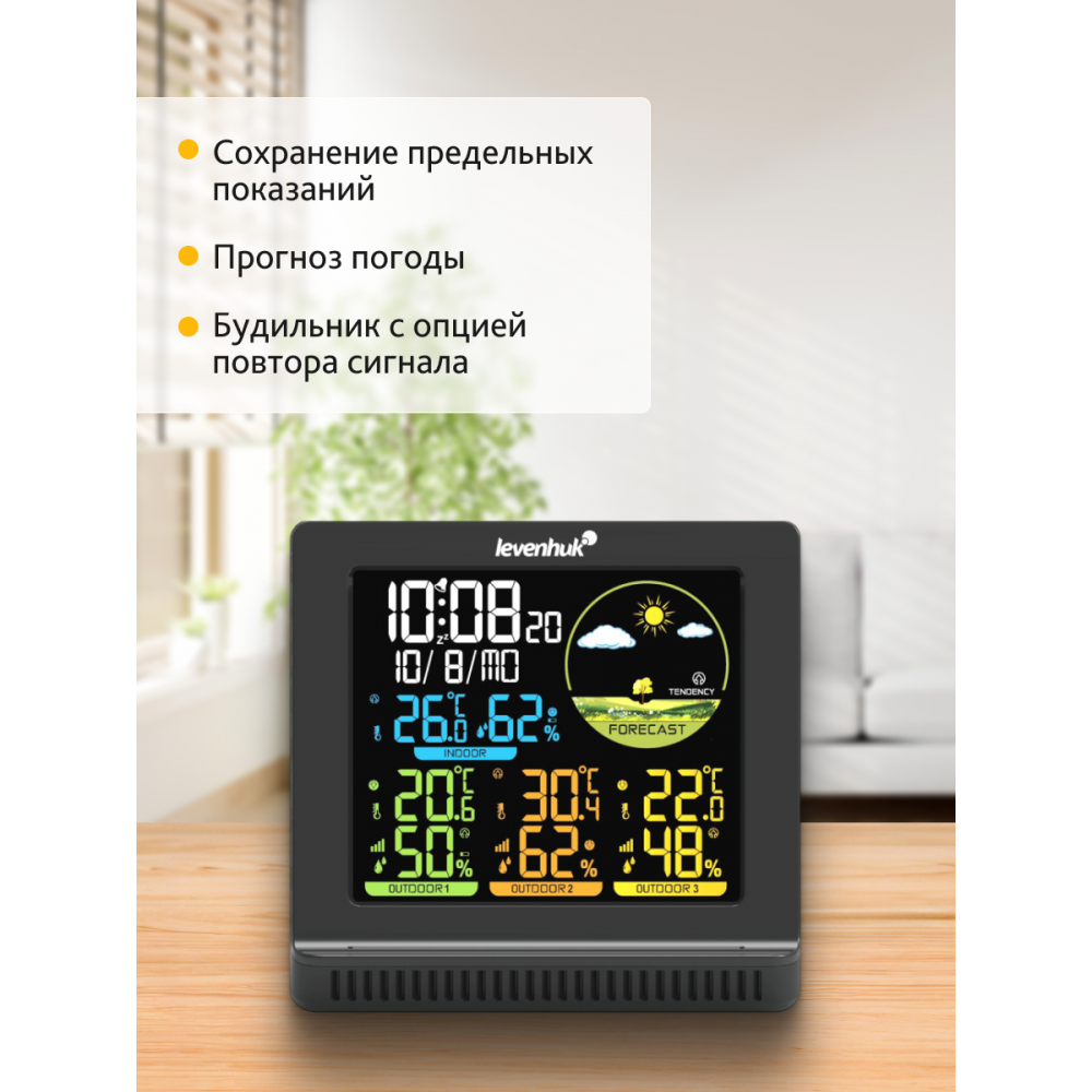 Метеостанция Levenhuk Wezzer PLUS LP40