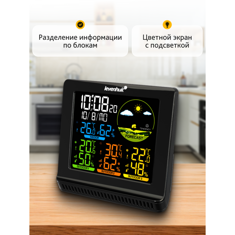 Метеостанция Levenhuk Wezzer PLUS LP40