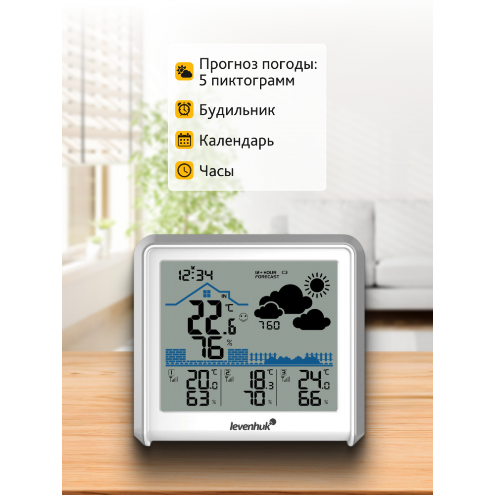 Метеостанция Levenhuk Wezzer PLUS LP50