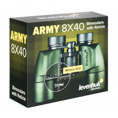 Бинокль Levenhuk Army 8x40 с сеткой
