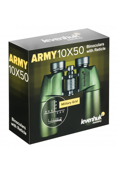Бинокль Levenhuk Army 10x50 с сеткой