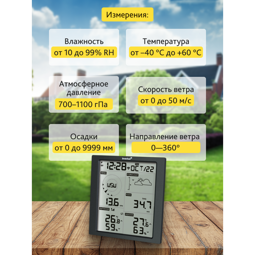 Метеостанция Levenhuk Wezzer PRO LP310