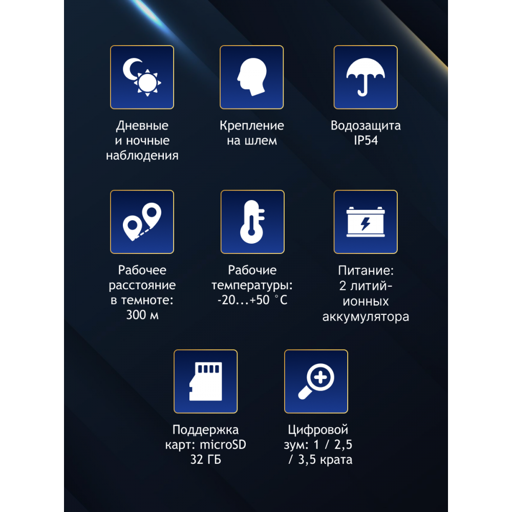 Бинокль цифровой ночного видения Levenhuk Halo NVB10 Helmet, с креплением на шлем