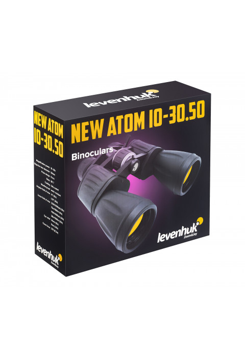 Бинокль Levenhuk New Atom 10–30x50