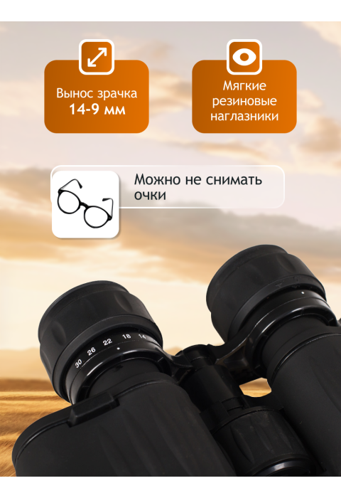 Бинокль Levenhuk New Atom 10–30x50