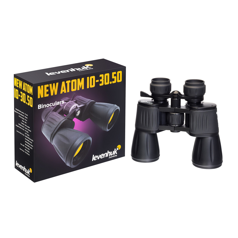 Бинокль Levenhuk New Atom 10–30x50