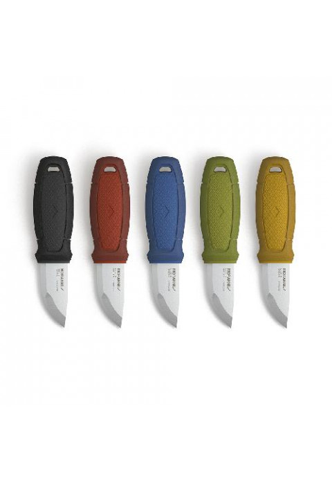 Нож Morakniv Eldris, нержавеющая сталь, цвет зеленый, ножны, шнурок, огниво, 12633