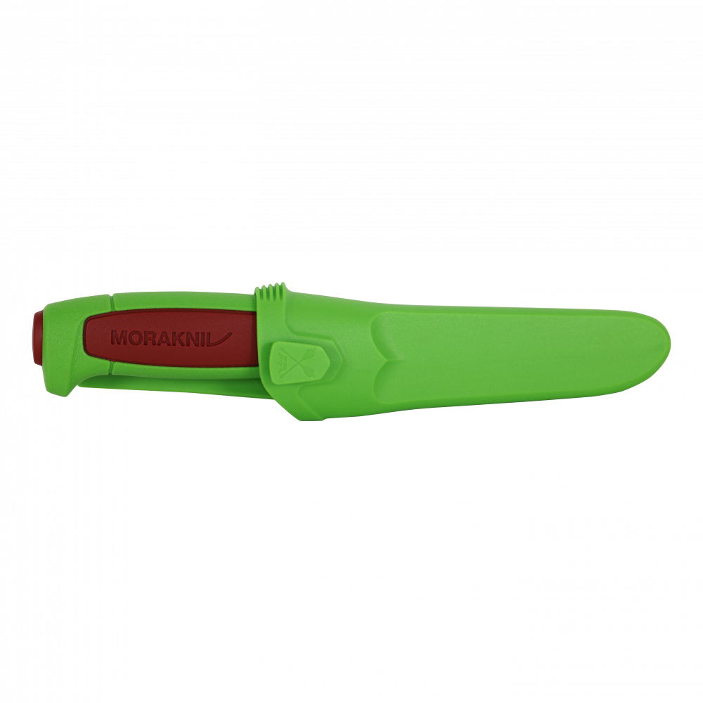 Нож Morakniv Basic 546 лимитированный 2024 нержавеющая сталь, пласт. ручка (зеленая) терракотовая вставка, 14282