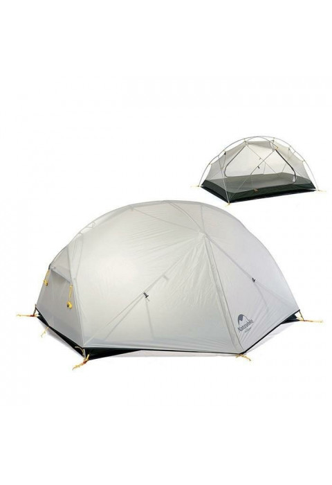 Палатка Naturehike Mongar NH17T007-M 20D двухместная сверхлегкая 