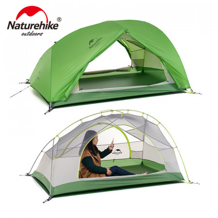 Палатка ультралёгкая Naturehike Star-river 2 с тентом 2-местная Green