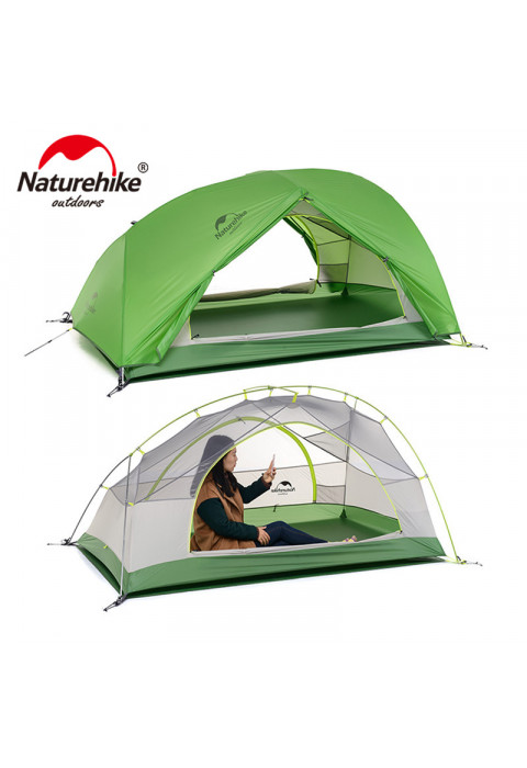 Палатка ультралёгкая Naturehike Star-river 2 с тентом 2-местная Green