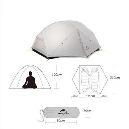 Палатка Naturehike Mongar NH17T007-M 20D
