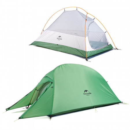 Палатка 2-местная Naturehike сверхлегкая + коврик Сloud up NH17T001-T