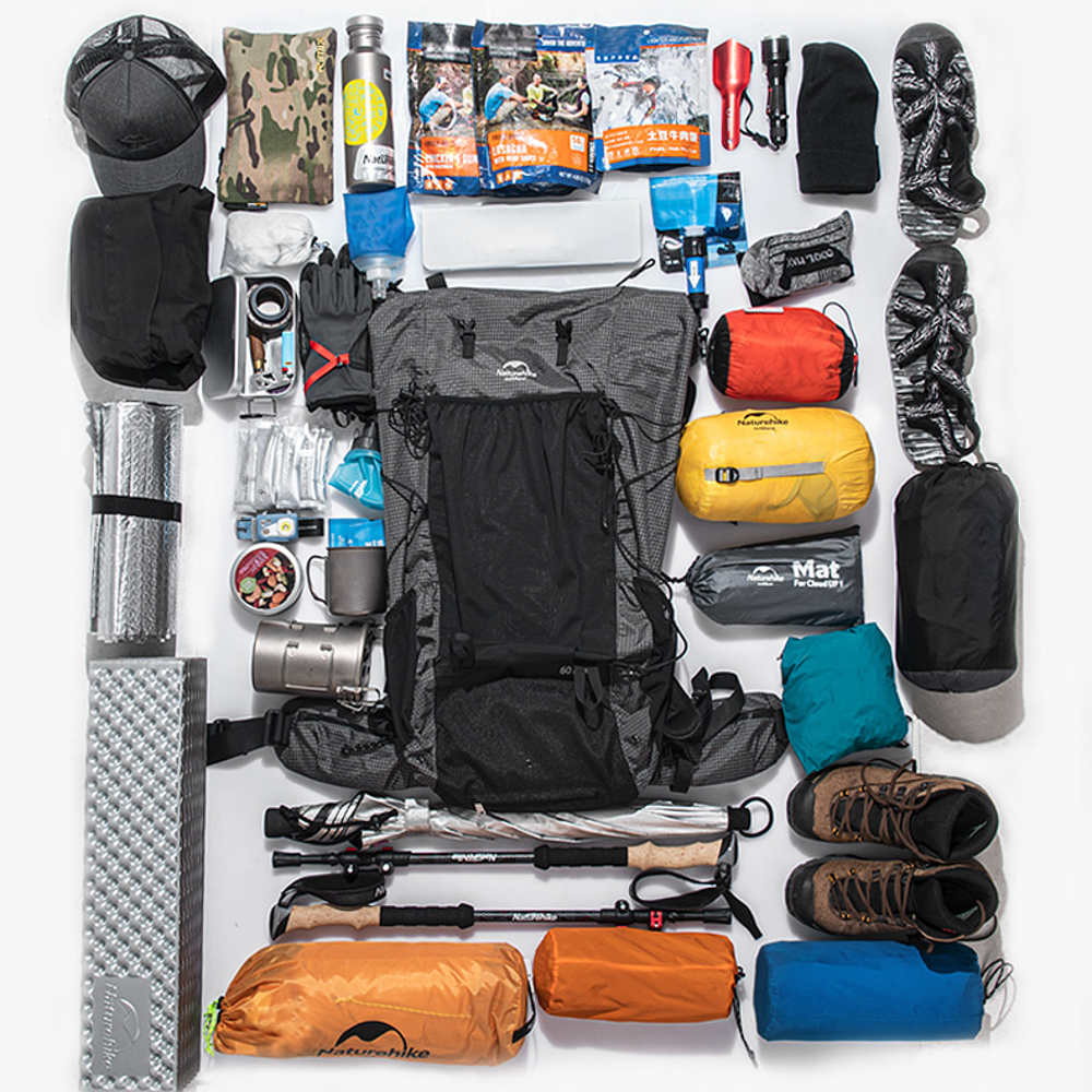 Рюкзак Naturehike Rock Series NH19BP095 60L+5L с рамой