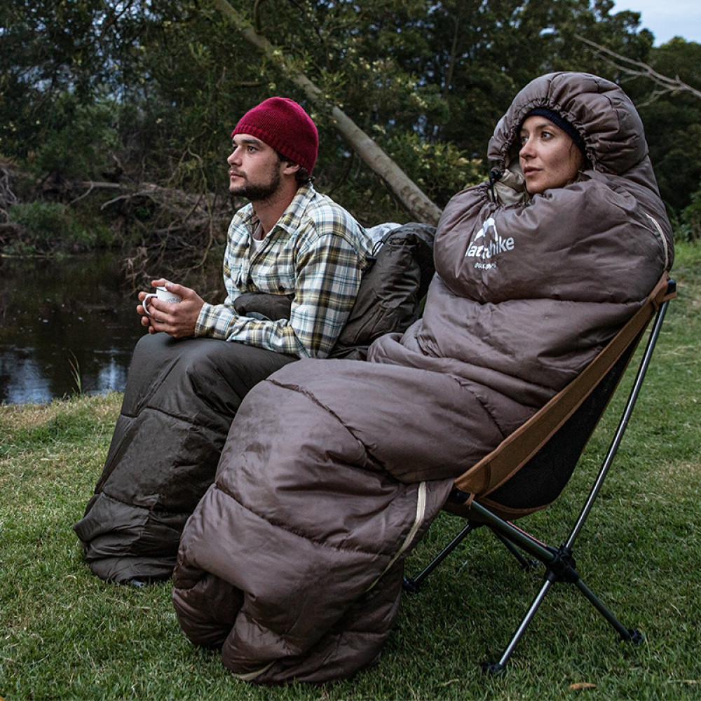 Спальный мешок Naturehike U Series Двойной хлопок осень-зима зелёный U150