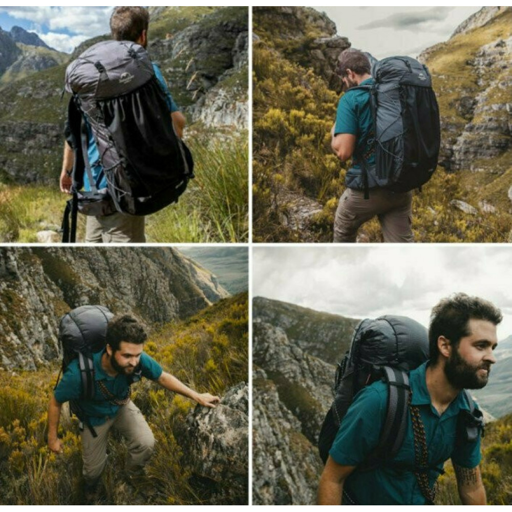 Рюкзак Naturehike NH20BB113 40 л + 5 л походный черный