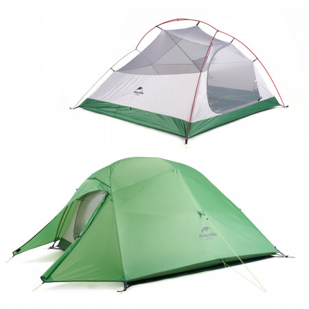 Палатка 3-местная Naturehike сверхлегкая + коврик Сloud up NH18T030-T