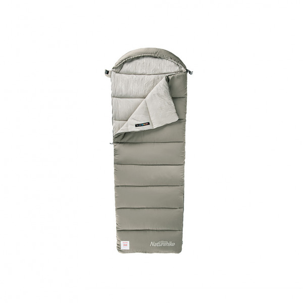 Ультралёгкий спальный мешок Naturehike CNK2350WS023 M400 хлопковый с капюшоном весна осень зеленый