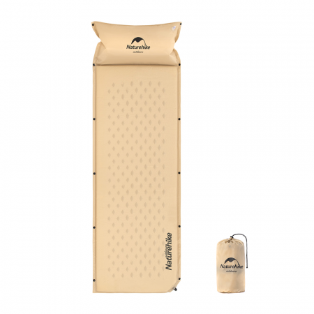 Коврик для сна Naturehike NH15Q002-D надувной с подушкой желтый