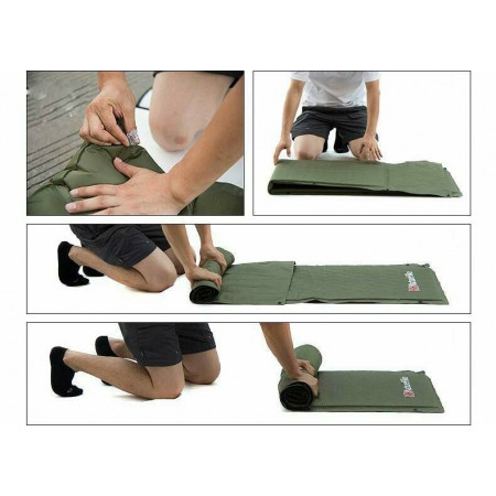 Коврик для сна Naturehike NH15Q002-D с подушкой голубой