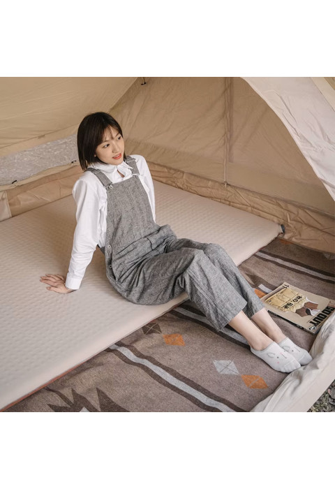 Коврик самонадувной Naturehike NH21FCD11 бежево-коричневый 6см