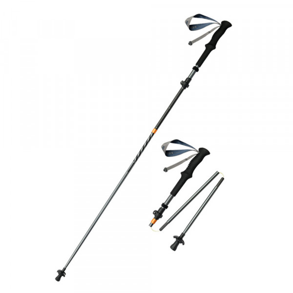 Треккинговая палка Naturehike CNK2450DS012 Carbon-AL Chang feng UL 115-135см 5-секций серый