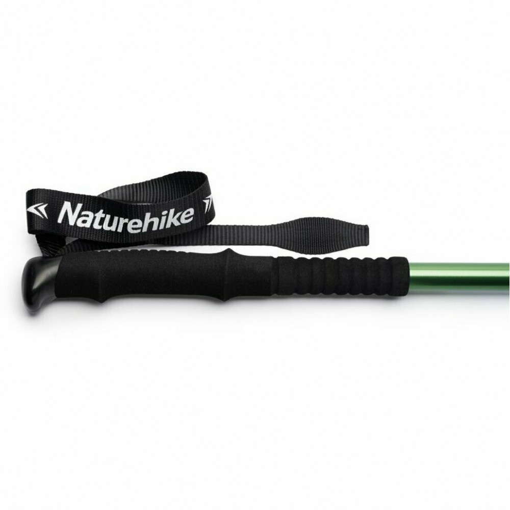 Палка Треккинговая Naturehike ST01 6061 AL NH17D001-Z с 3 узлами женская 57-120 зеленый