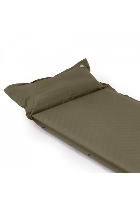 Коврик c подушкой самонадувной Naturehike CNK2300DZ014 D01 зеленый 3см