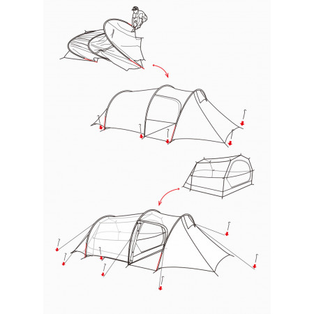 Палатка 2-местная Naturehike Opalus NH17L001-L