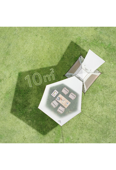Палатка 3-местная c навесом Naturehike Ango Picnic Automatic Tent CNK2450WS021
