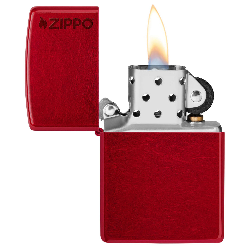 Зажигалка ZIPPO Logo Candy Apple Red™ 21063ZL