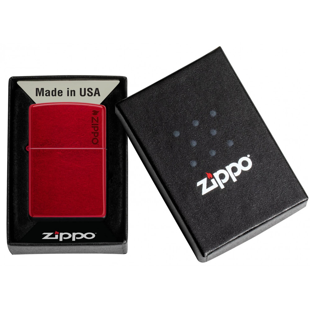 Зажигалка ZIPPO Logo Candy Apple Red™ 21063ZL