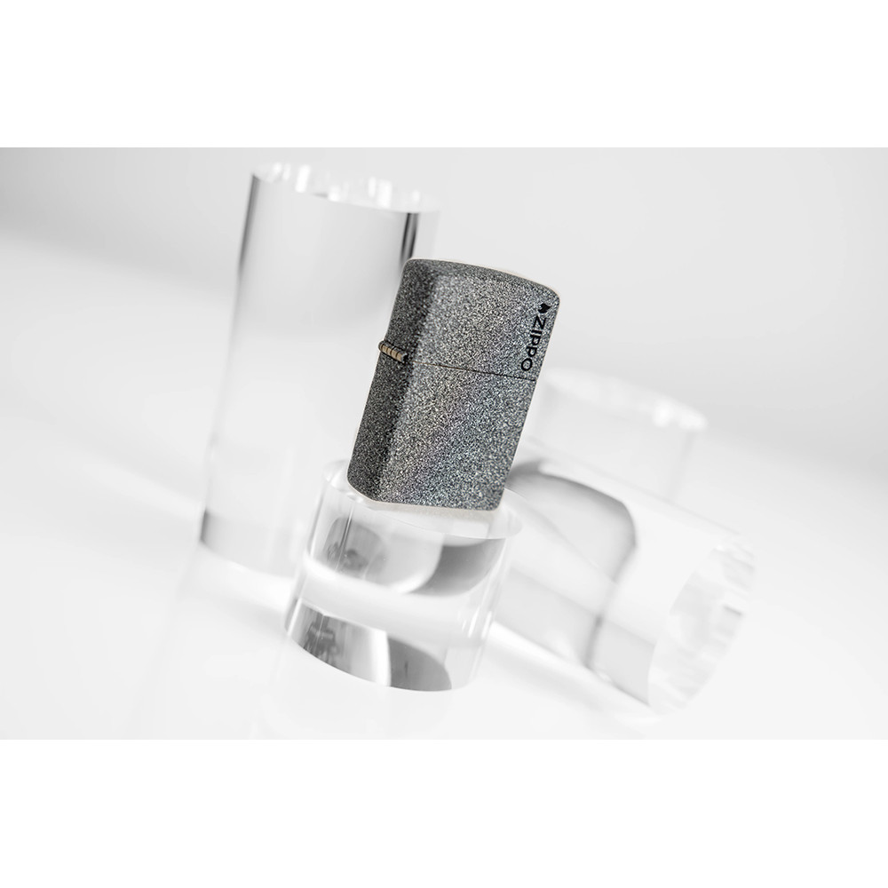 Зажигалка ZIPPO Logo Iron Stone™ 211ZL