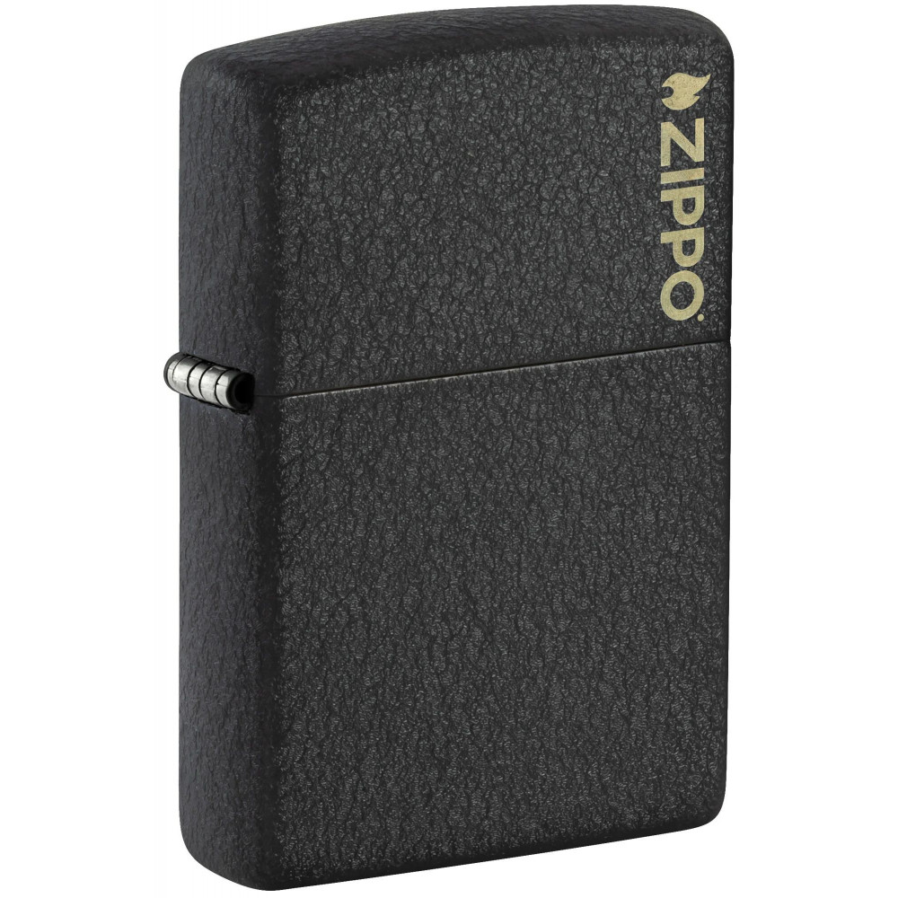 Зажигалка ZIPPO Logo Black Crackle™ 236ZL